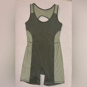 Fabletics the khloe edition motion 365 open back onesie.